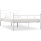 vidaXL Bedframe metaal wit 160x200 cm