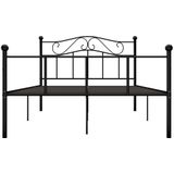 vidaXL Bedframe metaal zwart 120x200 cm