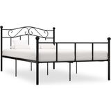 vidaXL Bedframe metaal zwart 140x200 cm