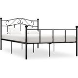 VidaXL Bedframe Metaal Zwart 160x200 cm