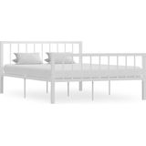 VidaXL Bedframe Metaal Wit 140x200 cm