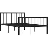 VidaXL Bedframe Metaal Zwart 120x200 cm