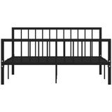 VidaXL Bedframe Metaal Zwart 160x200 cm