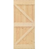 Massief Grenenhouten Deur - Natuurlijke Afwerking - Stabiel en Stevig