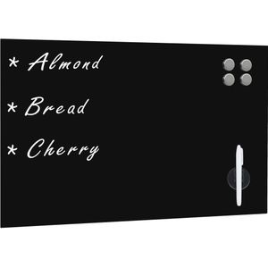 Magnettafel Wandmontage Glas 50x30 cm Vidaxl