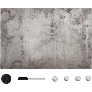 vidaXL Magnettafel Wandmontage Glas 60x40 cm