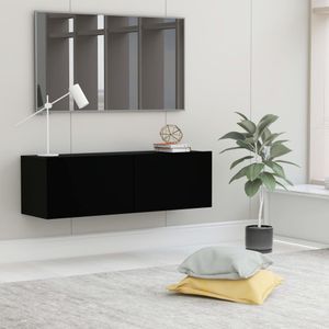 Nadja - Tv-meubel - Zwart - Bewerkt Hout