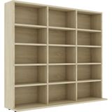 VidaXL Cd-kast 102x23x89,5 cm Bewerkt Hout Sonoma Eikenkleurig