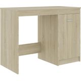 vidaXL-Bureau-100x50x76-cm-bewerkt-hout-sonoma-eikenkleurig