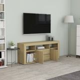 Tv-meubel 120x30x50 cm spaanplaat sonoma eikenkleurig