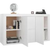 VidaXL Dressoir 120x36x69 cm Spaanplaat Wit