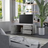 VidaXL TV-meubel 80x34x36 cm Spaanplaat Betongrijs