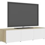 vidaXL-Tv-meubel-120x34x30-cm-spaanplaat-wit-en-sonoma-eikenkleurig