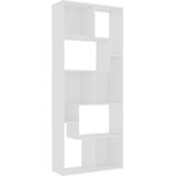 VidaXL Boekenkast 67x24x161 cm - Bewerkt Hout Wit