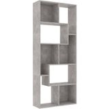 vidaXL-Boekenkast-67x24x161-cm-spaanplaat-betongrijs