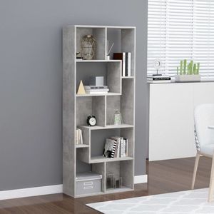 vidaXL-Boekenkast-67x24x161-cm-spaanplaat-betongrijs