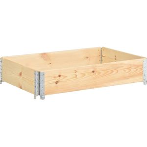 vidaXL - Palletopzetrand - 50x100 - cm - massief - grenenhout