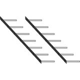 Wand-Weinregale für 14 Flaschen 2 Stk. Schwarz Metall vidaXL