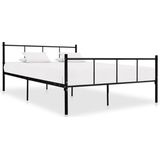 VidaXL Bedframe Metaal Zwart 160x200 cm