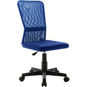 VidaXL Kantoorstoel 44x52x100 cm Mesh Stof Blauw