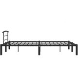 VidaXL Bedframe Metaal Zwart 140x200 cm