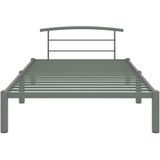 VidaXL Bedframe Metaal Grijs 100x200 cm