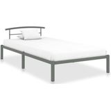 VidaXL Bedframe Metaal Grijs 100x200 cm