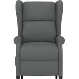 vidaXL Sta-op-massagestoel - Donkergrijs - Stof - Verstelbaar ontwerp