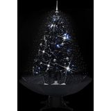 vidaXL Schneiender Weihnachtsbaum mit Schirmfuß Schwarz 140 cm PVC