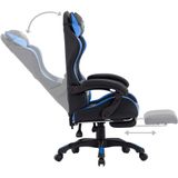 vidaXL-Racestoel-met-voetensteun-kunstleer-blauw-en-zwart