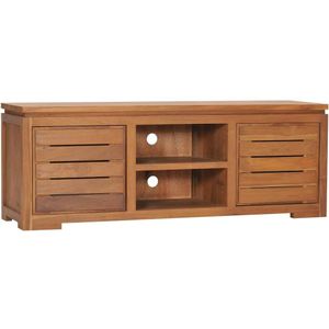 vidaXL - Tv-meubel - Massief Teakhout - 110x30x40 cm