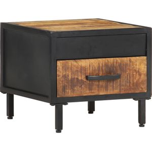 vidaXL Nachttisch 40x40x35 cm Raues Mangoholz