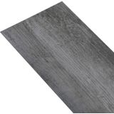 vidaXL Vloerplanken niet-zelfklevend 4,46 m² 3 mm PVC glanzend grijs