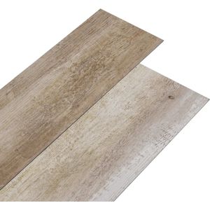 vidaXL PVC-Fliesen Nicht Selbstklebend 5,26 m² 2mm Holzmuster Getüncht