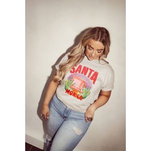 Pinned by K Curve - T-shirt - Wit - Katoen