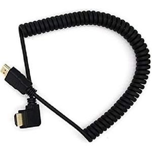 HDMI spiraalkabel - 90° haaks naar rechts - versie 1.4 (4K 30Hz) - 2 meter