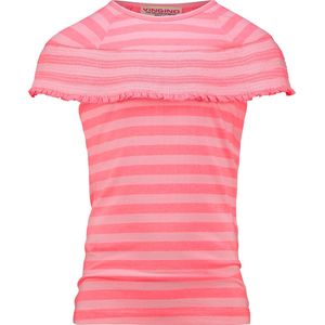 Jumpsuit fruit neon peach maat 80