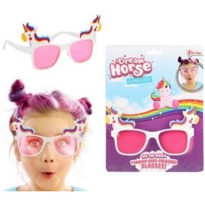 DREAM HORSE zonnebril met roze glazen en eenhoorns