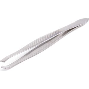 Benson - Set van 12 - Schuine Epileerpincetten - Roestvrij Staal - 9 cm