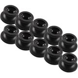 Pro Plus Koordhouder - Rond - Ø 19/25 x 13 mm - Kunststof - Zwart - 10 stuks