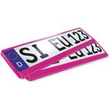 Alti Giri Kentekenplaathouder - Click - 52 x 11 cm - Roze