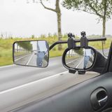 ProPlus Universele caravanspiegel - Deluxe - links en rechts - zwart - multi verstelbaar - inclusief opbergtas