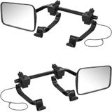 ProPlus Universele caravanspiegel - Deluxe - links en rechts - zwart - multi verstelbaar - inclusief opbergtas