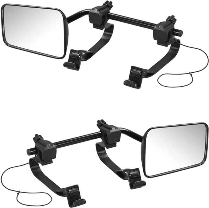 ProPlus Universele caravanspiegel - Deluxe - links en rechts - zwart - multi verstelbaar - inclusief opbergtas