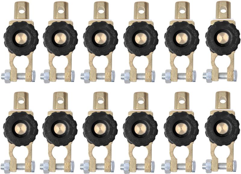 ProPlus - Accupoolklem met Stroomonderbreker - Ø 17,5 mm - Min Pool - 12 Stuks