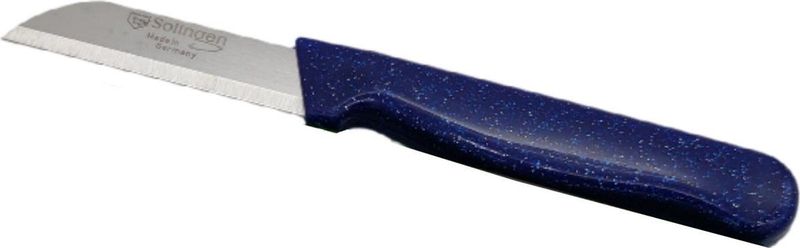 RÖR Solingen Schilmesje - RVS Glad - 15,5 cm - Diamant Glitter - Blauw