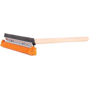 Benson Raamwisser met houten steel - 45 cm - streeploze glans - rubberen spons - voor auto en thuis