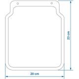 Pro Plus Spatlap - Universeel - 23 x 20 x 0,75 cm - Zwart