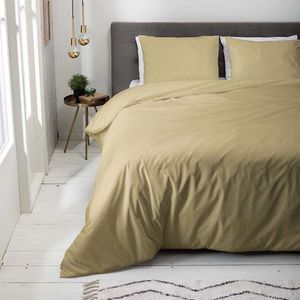 Luna Bedding - Dekbedovertrek - Geel - 200x200 cm - Microvezel - Effen