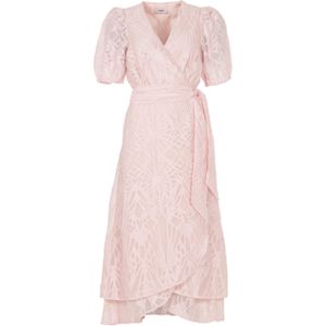 Freequent - Wikkeljurk - Korte Mouwen - Zwart - Elastische Boord